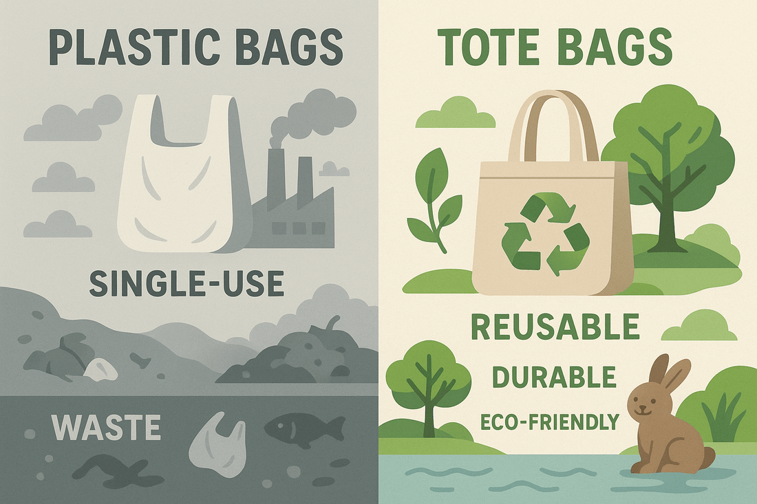 Bulk Tote Bags vs. Plastic Bags: Eco-Friendly Showdown - Pamusan.com