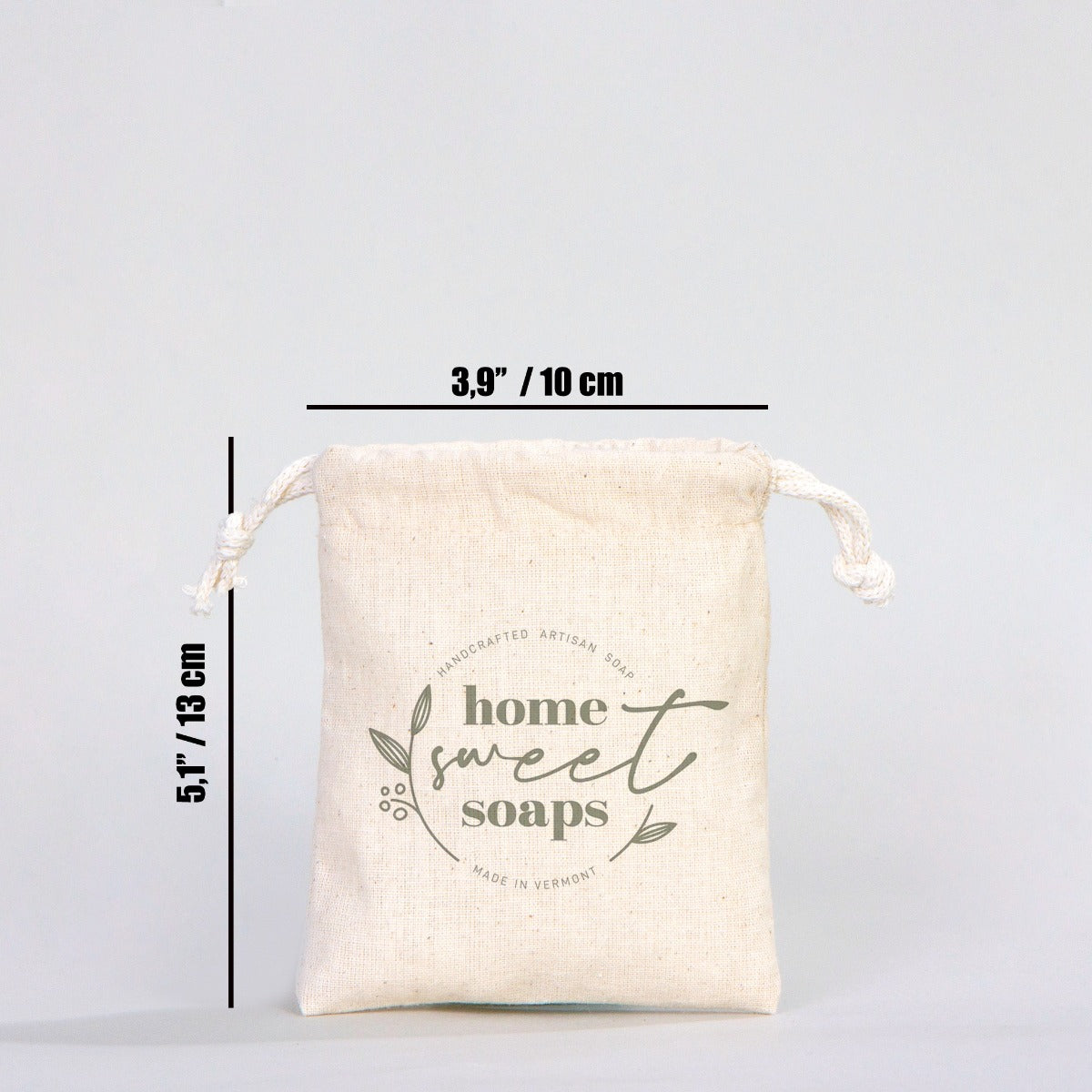 Fabric Pouch 4" W x 5" H (10 cm x 13 cm) - (Customize)
