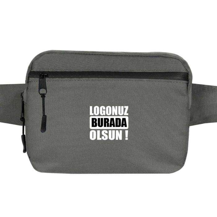 DynamicGo Diagonal Fanny Pack - Dark Gray 21x15x5 cm (Customizable)