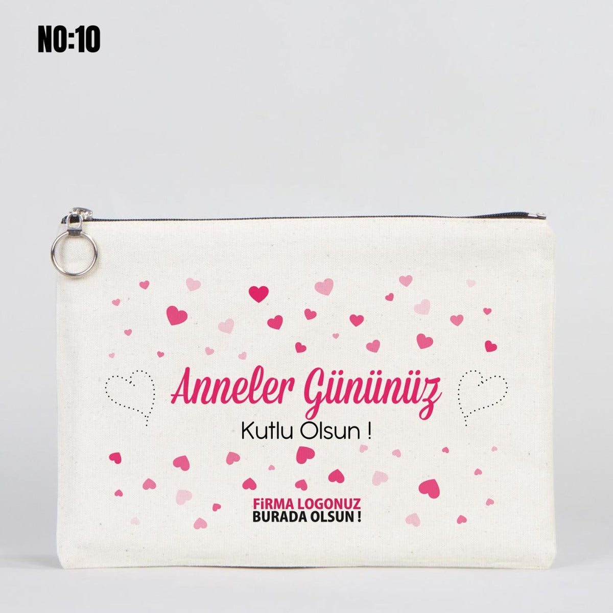 Lined Clutch Canvas Bag 12"W x 8"H (30 x 21 cm ) - Mother's Day