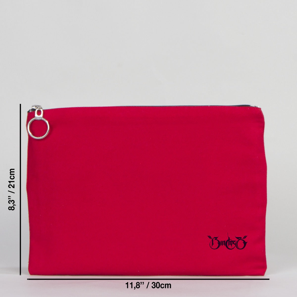 Red Ipad Portfolio Bag Lined 12"W x 8"H (30 cm x 21 cm) - (Customize)
