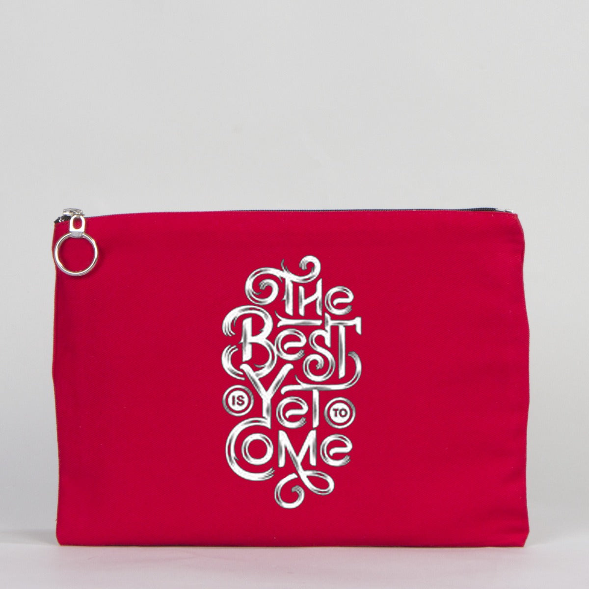 Red Ipad Portfolio Bag Lined 12"W x 8"H (30 cm x 21 cm) - (Customize)