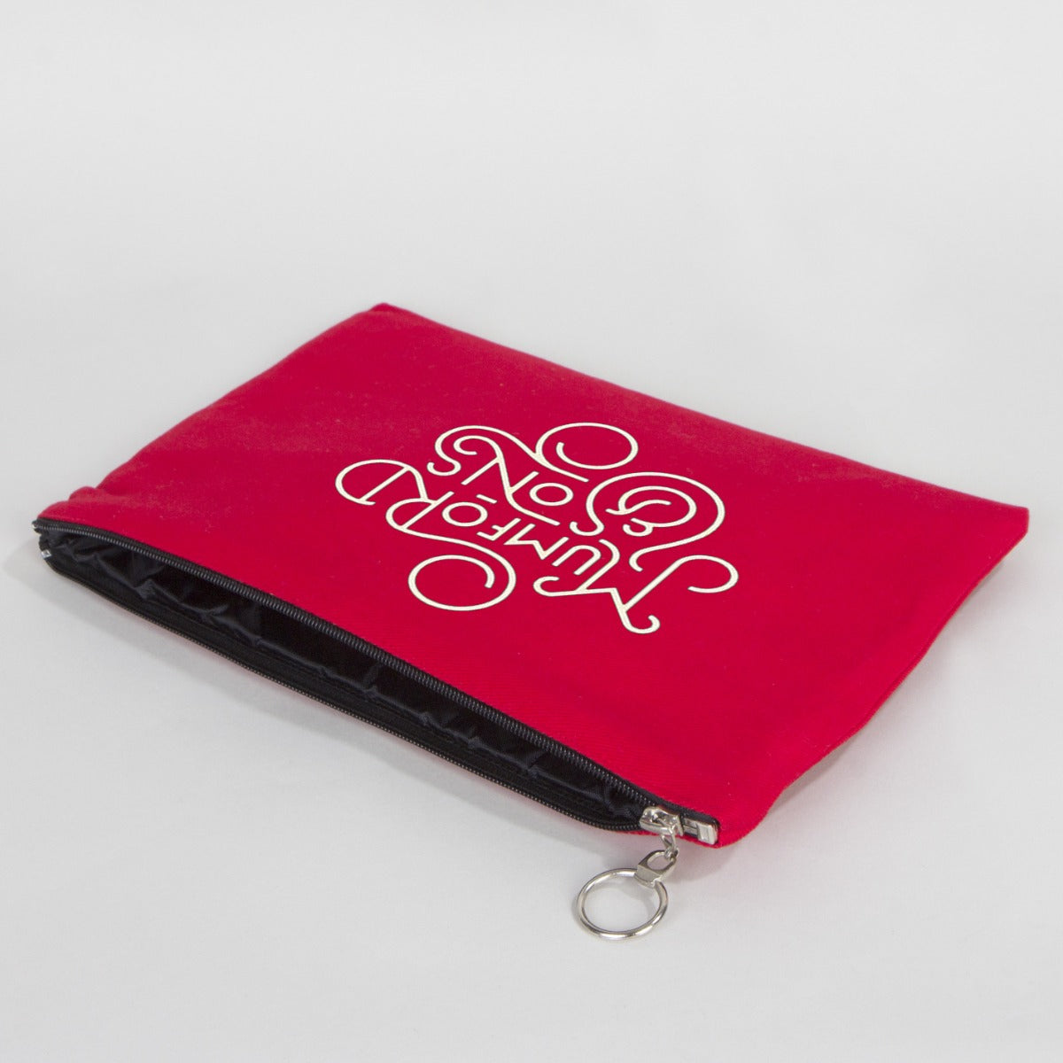 Red Ipad Portfolio Bag Lined 12"W x 8"H (30 cm x 21 cm) - (Customize)