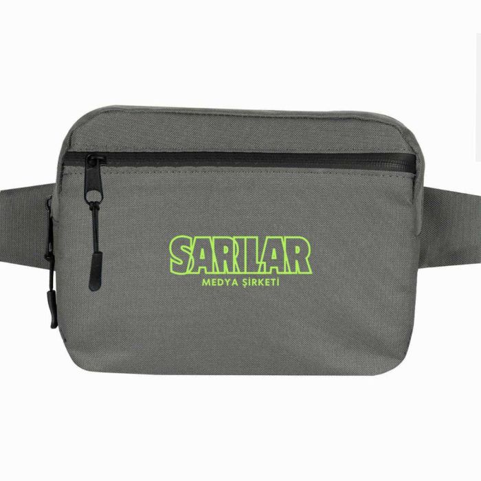 DynamicGo Diagonal Fanny Pack - Dark Gray 21x15x5 cm (Customizable)