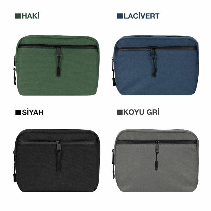 DynamicGo Diagonal Fanny Pack - Dark Gray 21x15x5 cm (Customizable)