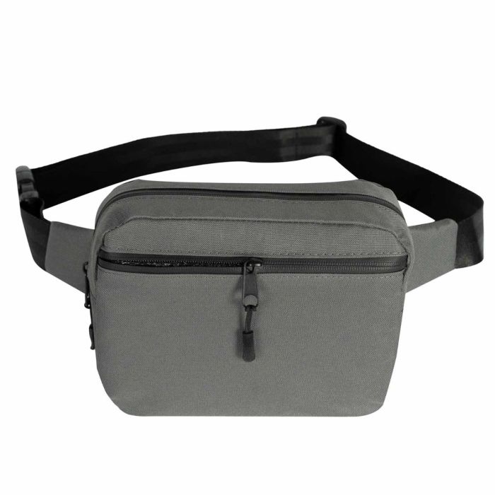 DynamicGo Diagonal Fanny Pack - Dark Gray 21x15x5 cm (Customizable)