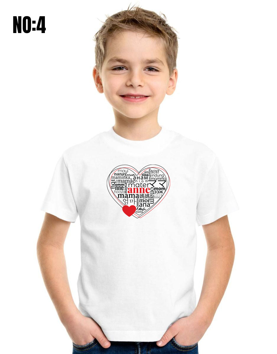 Mother's Day Print Promotion T-shirt - White