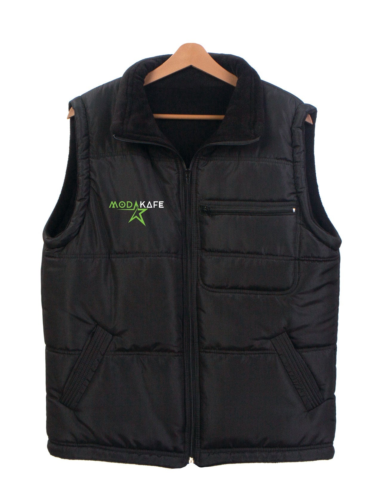 Printed Vest - Polar Black Inside