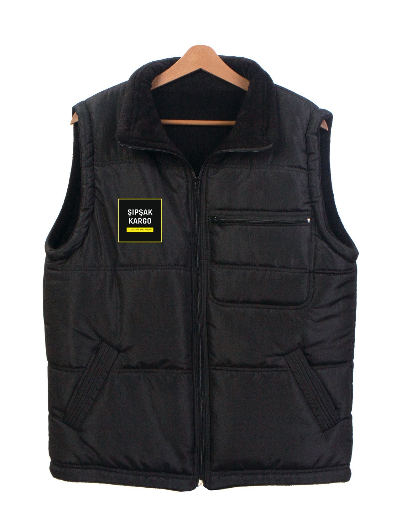 Printed Vest - Polar Black Inside