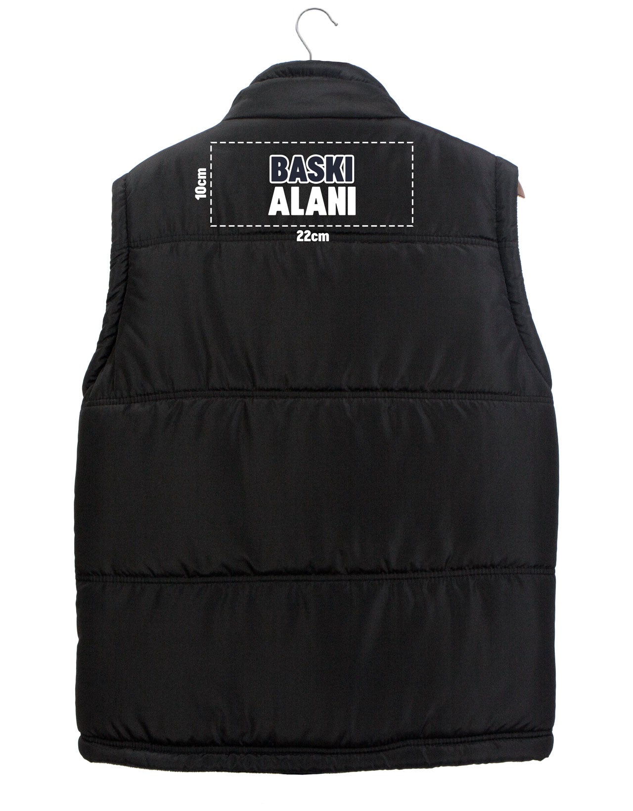 Printed Vest - Polar Black Inside