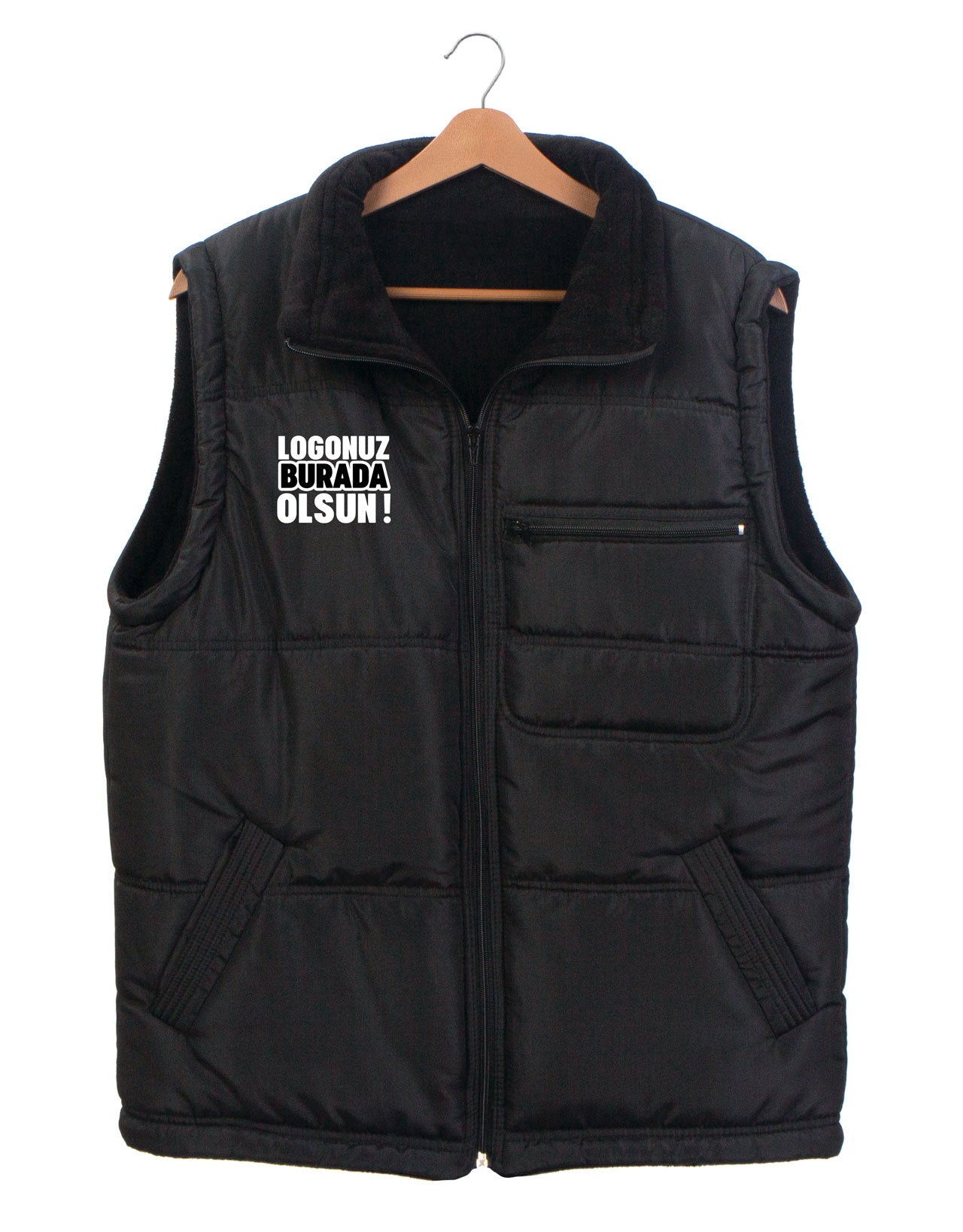 Printed Vest - Polar Black Inside