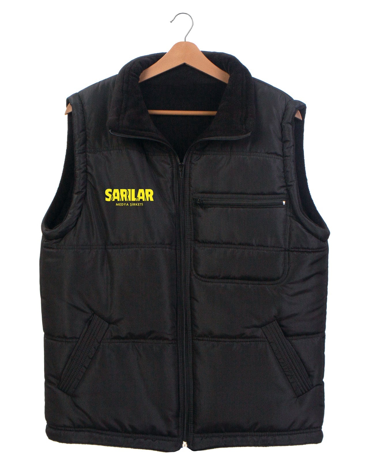 Printed Vest - Polar Black Inside
