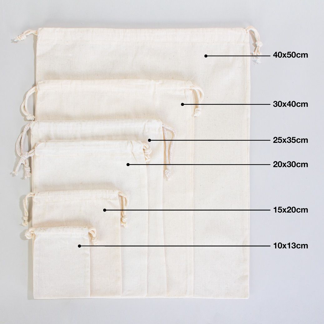 Fabric Pouch 12" W x 16" H (30 cm x 40 cm) - (Customize)