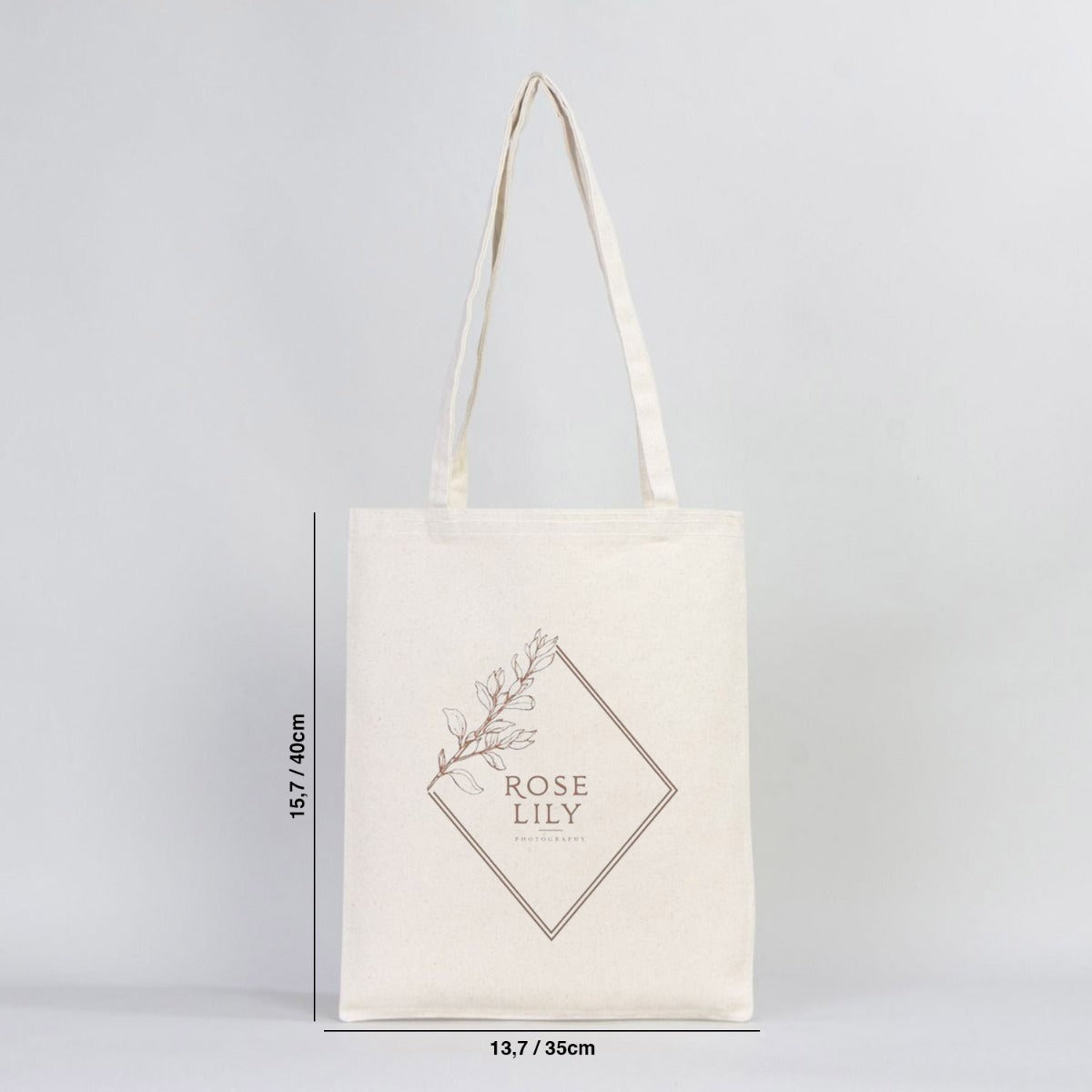 Canvas Cotton Tote Bag 14"W x 16"H (35 cm x 40 cm) - Customize