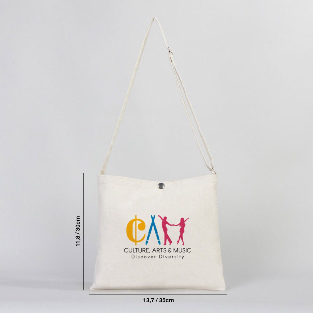 Canvas Saddlebag 14"W x 12"H (35x30cm) - Customize
