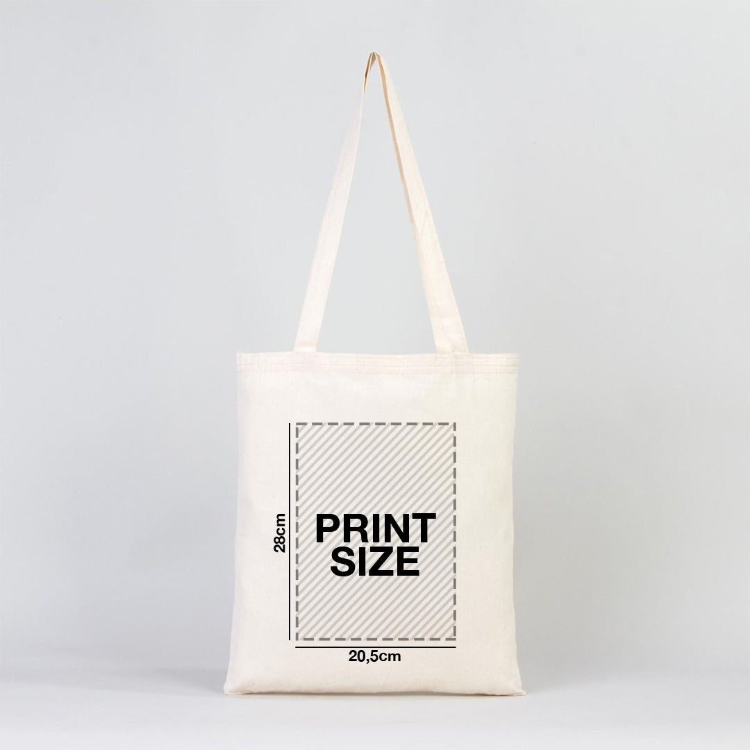 Merry Christmas Printed Tote Bag 14" W x 16" H (35 cm x 40 cm) - (Customize)
