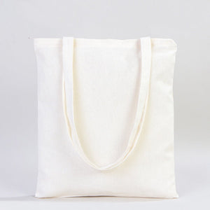 Cotton Tote Bag with Zipper 14"x16" – Natural Color Eco - Friendly Cloth Bag - Pamusan.com