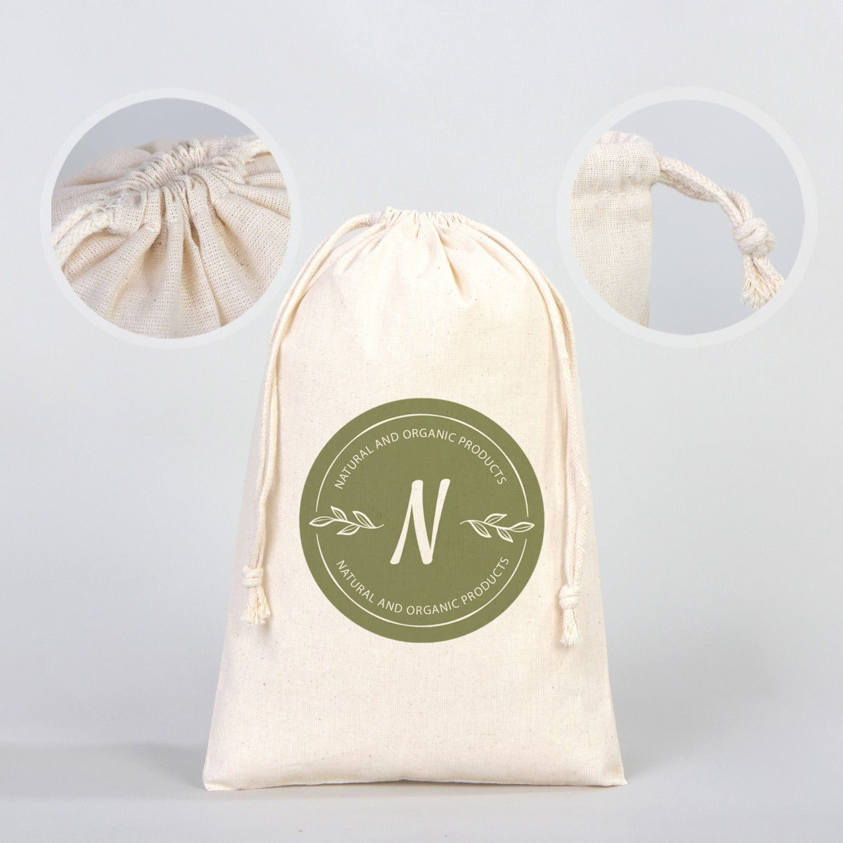 Fabric Pouch 8" W x 12" H (20 cm x 30 cm) - (Customize)