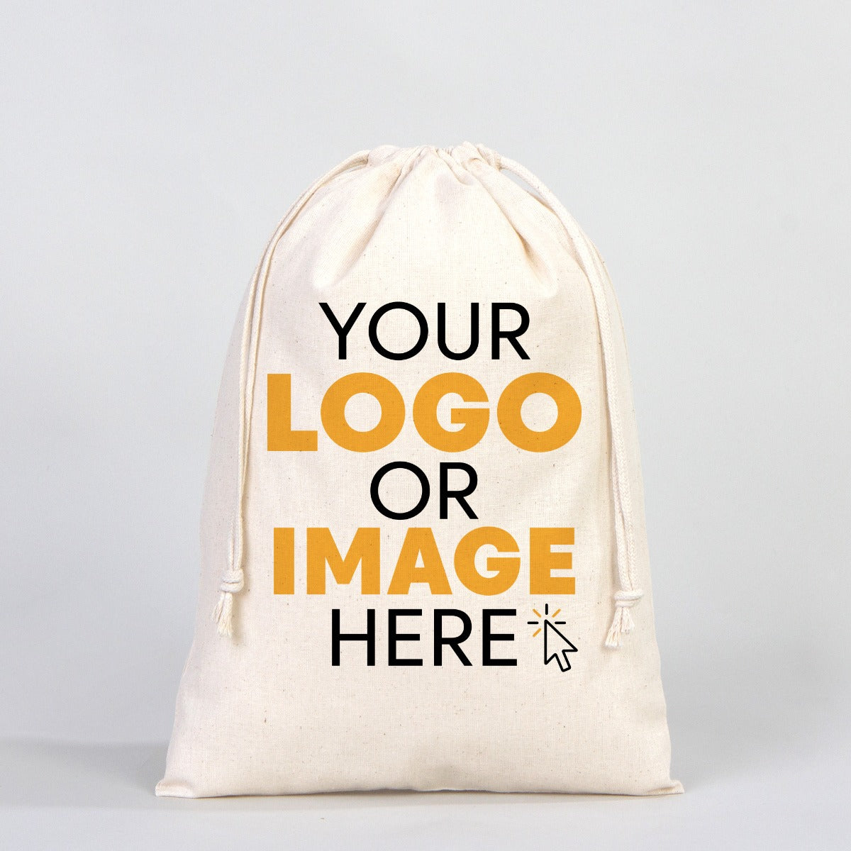 Fabric Pouch 10" W x 14" H (25 cm x 35 cm) - (Customize)