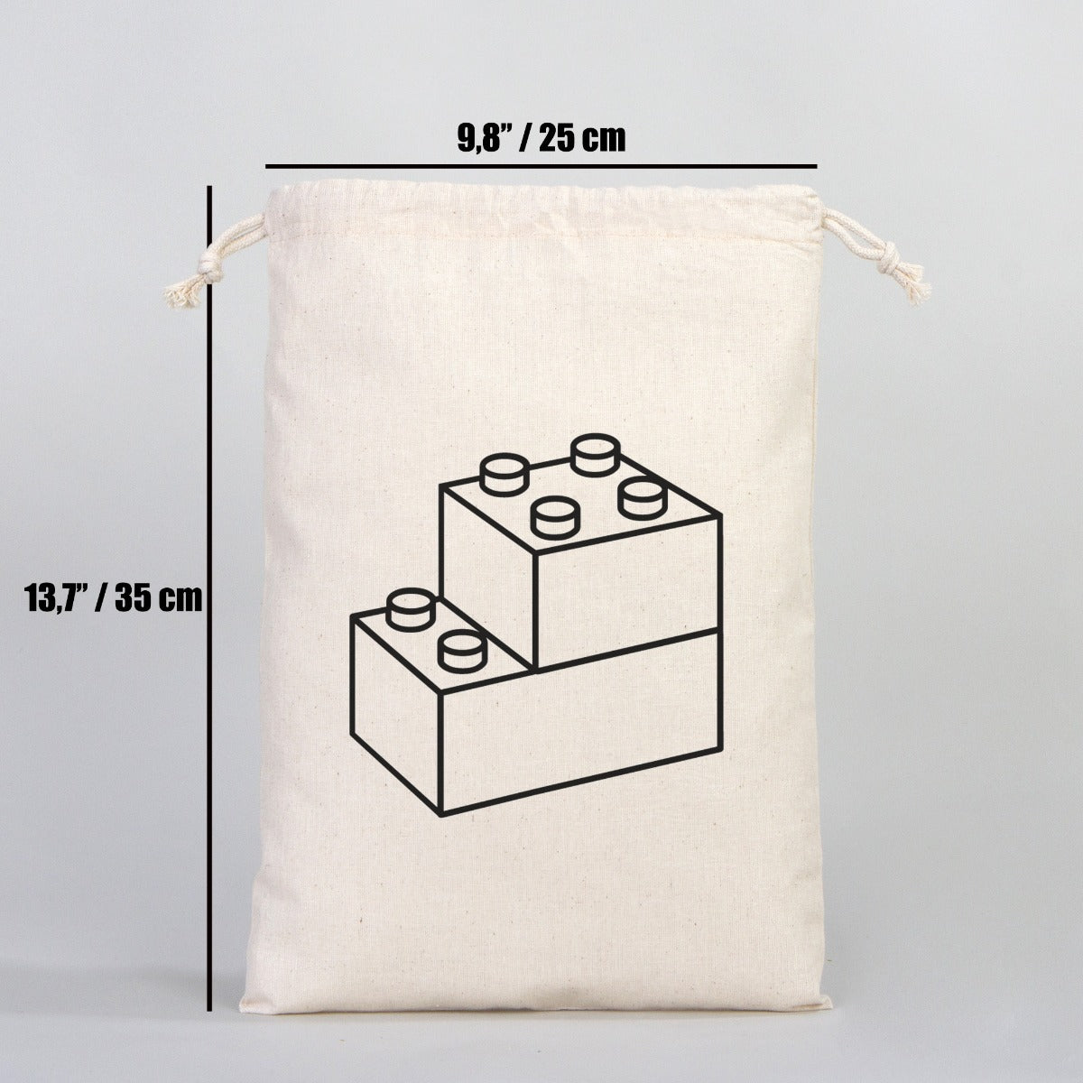 Fabric Pouch 10" W x 14" H (25 cm x 35 cm) - (Customize)
