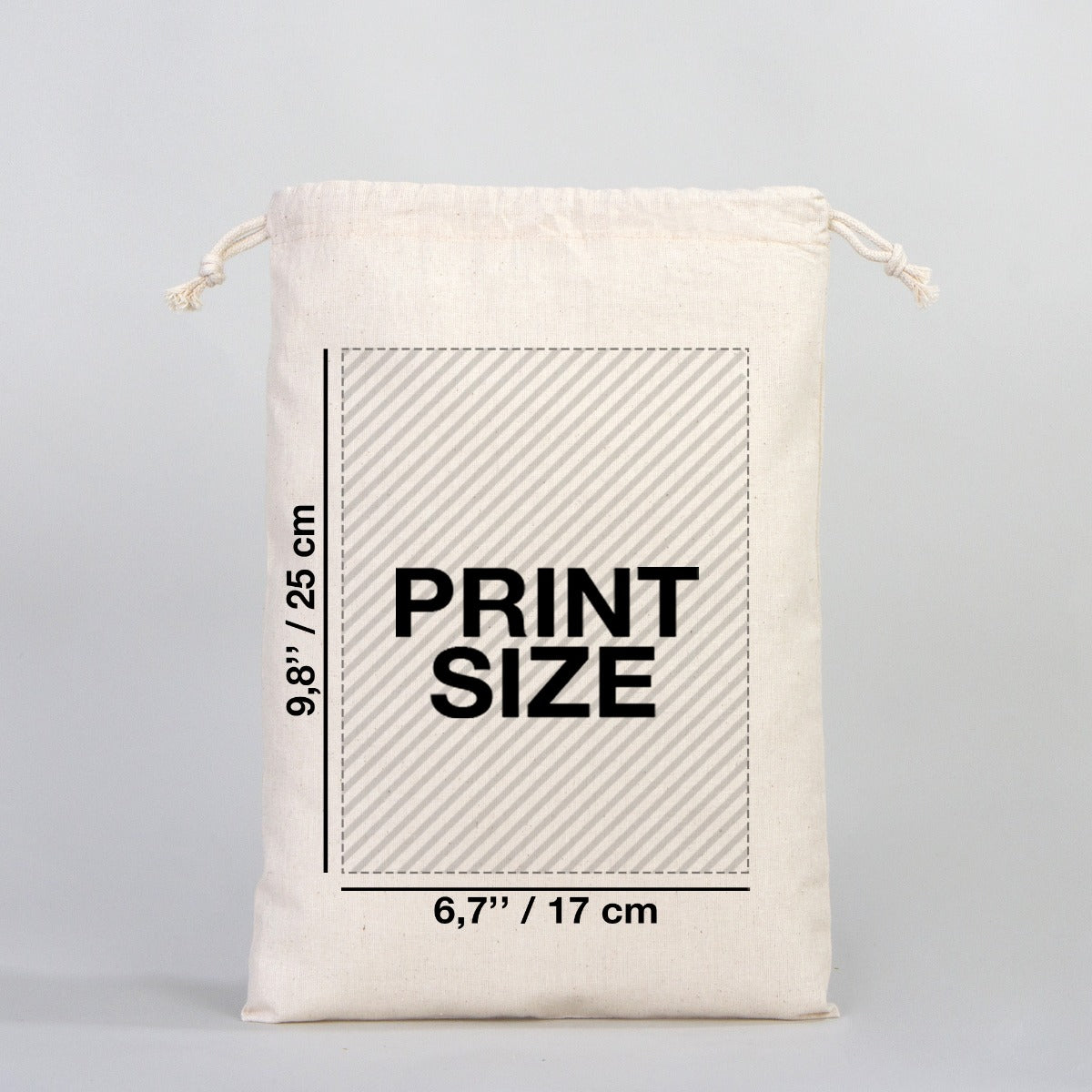 Fabric Pouch 10" W x 14" H (25 cm x 35 cm) - (Customize)