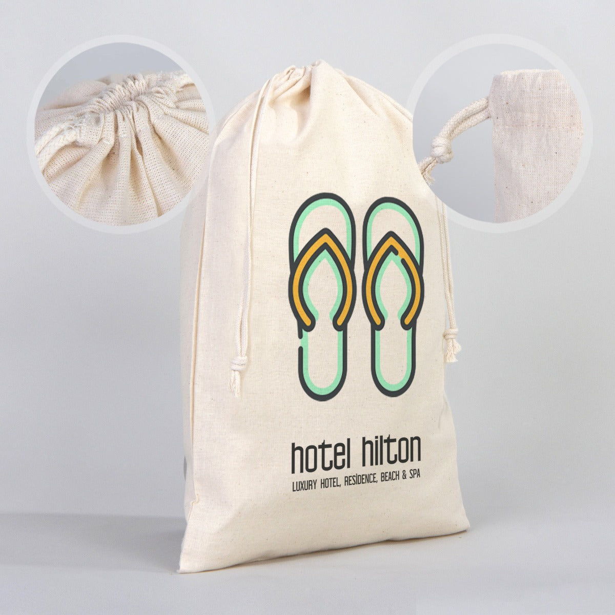 Fabric Pouch 12" W x 16" H (30 cm x 40 cm) - (Customize)