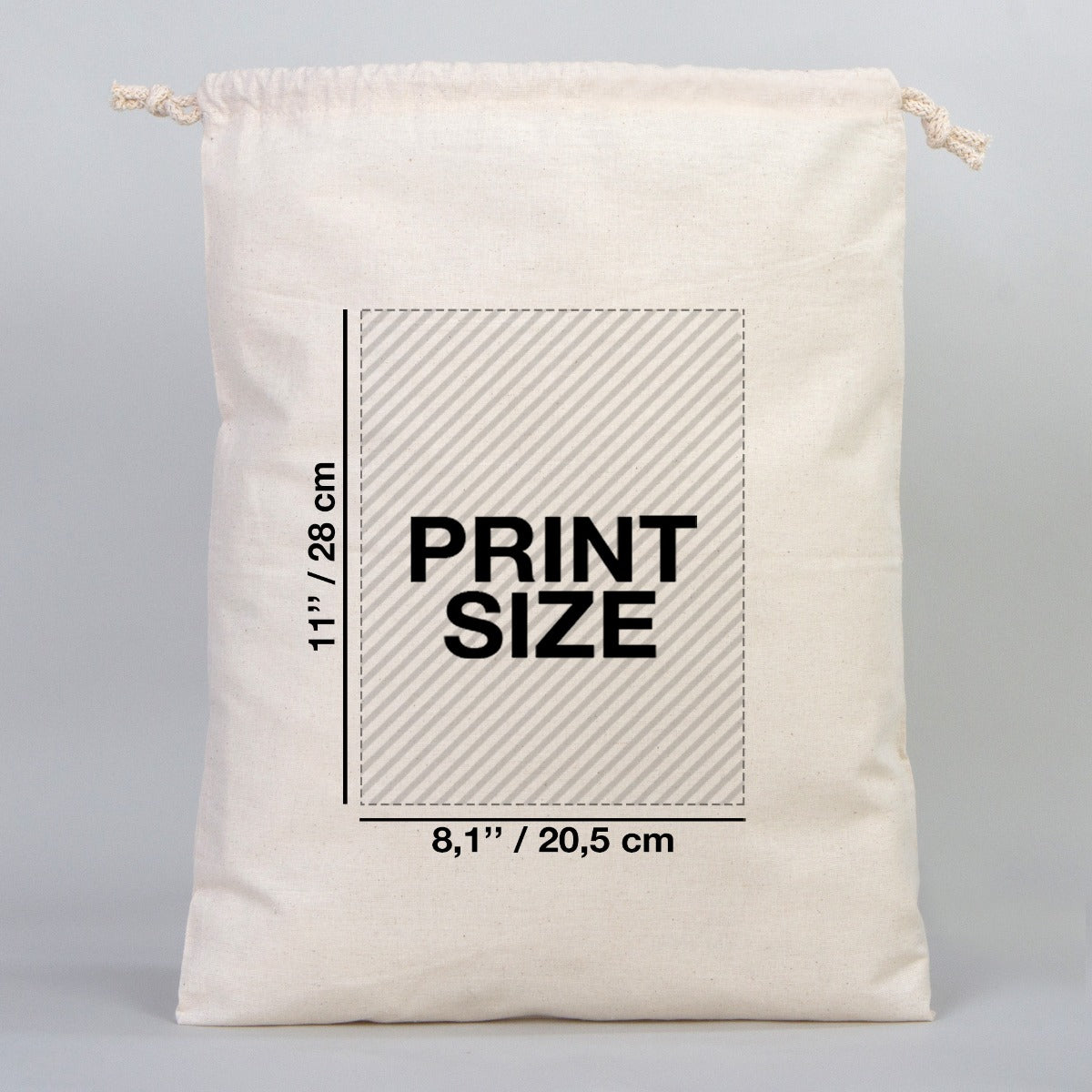 Fabric Pouch 16" W x 20" H (40 cm x 50 cm) - (Customize)