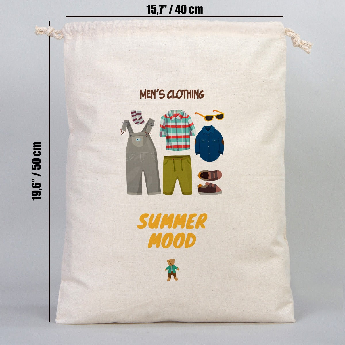 Fabric Pouch 16" W x 20" H (40 cm x 50 cm) - (Customize)