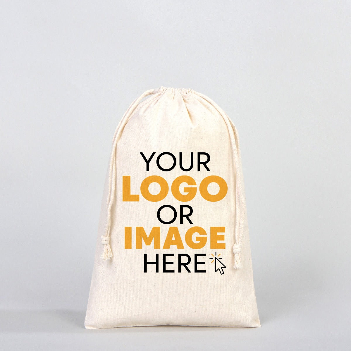 Fabric Pouch 8" W x 12" H (20 cm x 30 cm) - (Customize)