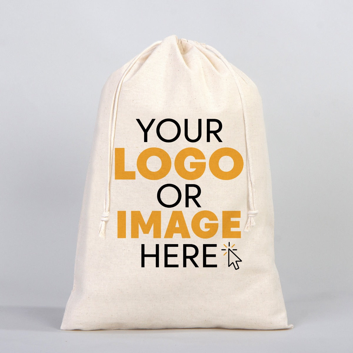 Fabric Pouch 12" W x 16" H (30 cm x 40 cm) - (Customize)
