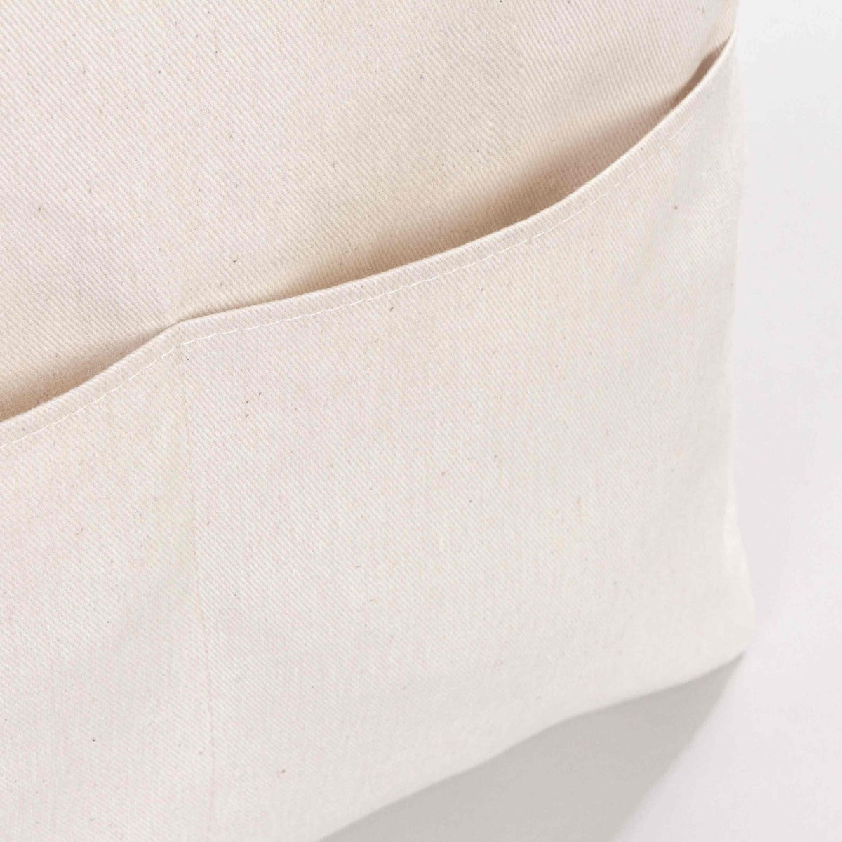 Gabardine Cotton Bag 14" W x 16" H (35 cm x 40 cm) - Pocket Details (Customize)