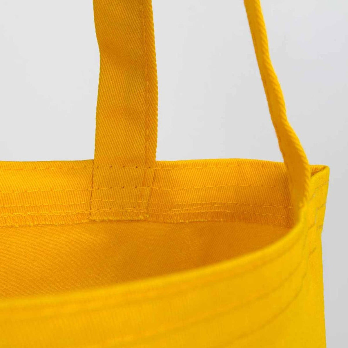 Gabardine Cotton Bag 14" W x 16" H (35 cm x 40 cm) - Yellow (Customize)