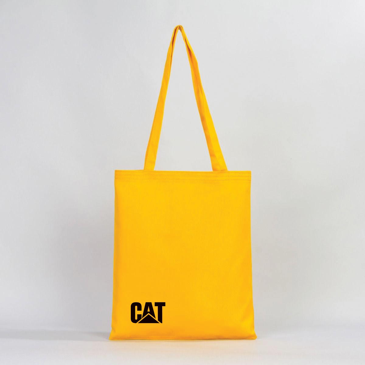 Gabardine Cotton Bag 14" W x 16" H (35 cm x 40 cm) - Yellow (Customize)