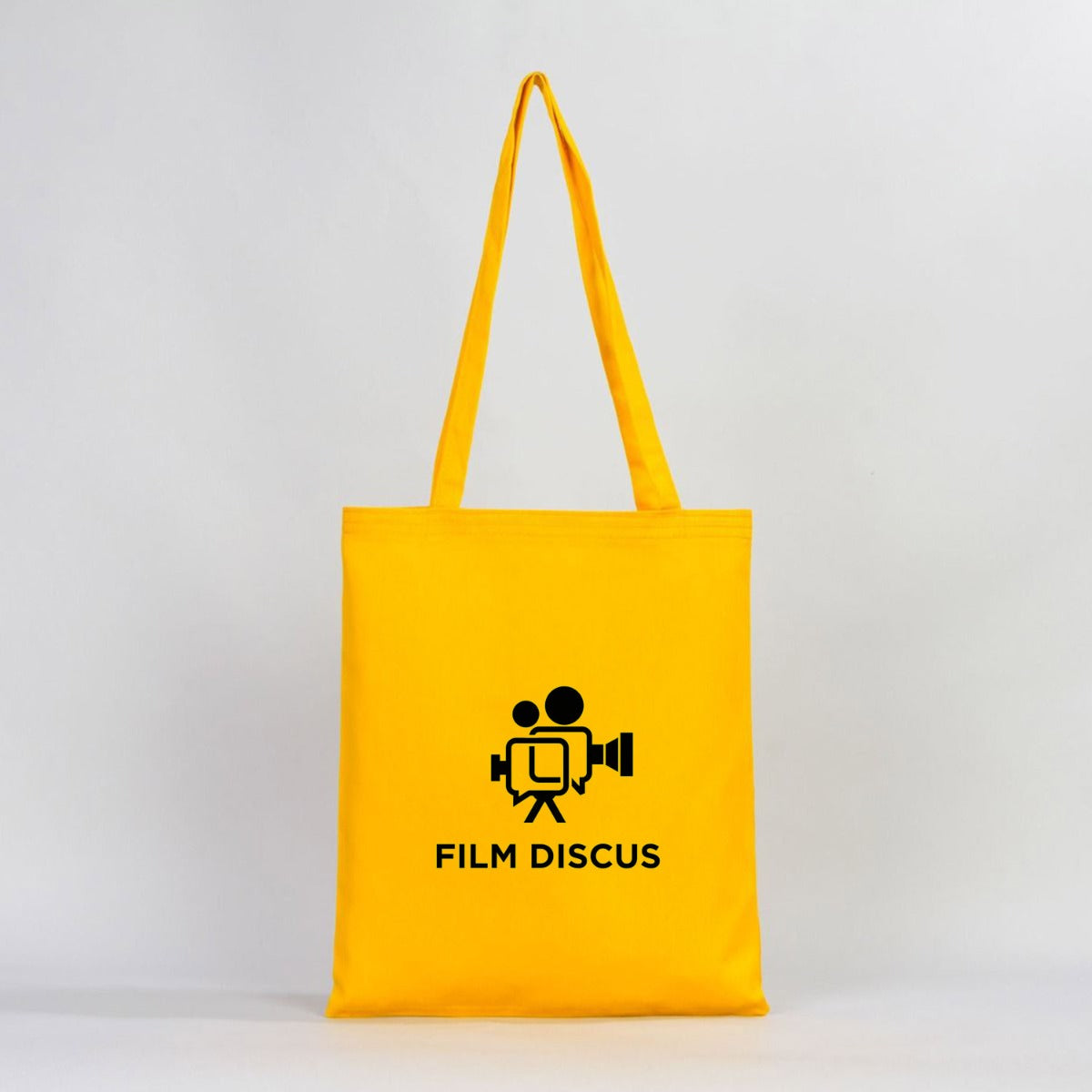 Gabardine Cotton Bag 14" W x 16" H (35 cm x 40 cm) - Yellow (Customize)