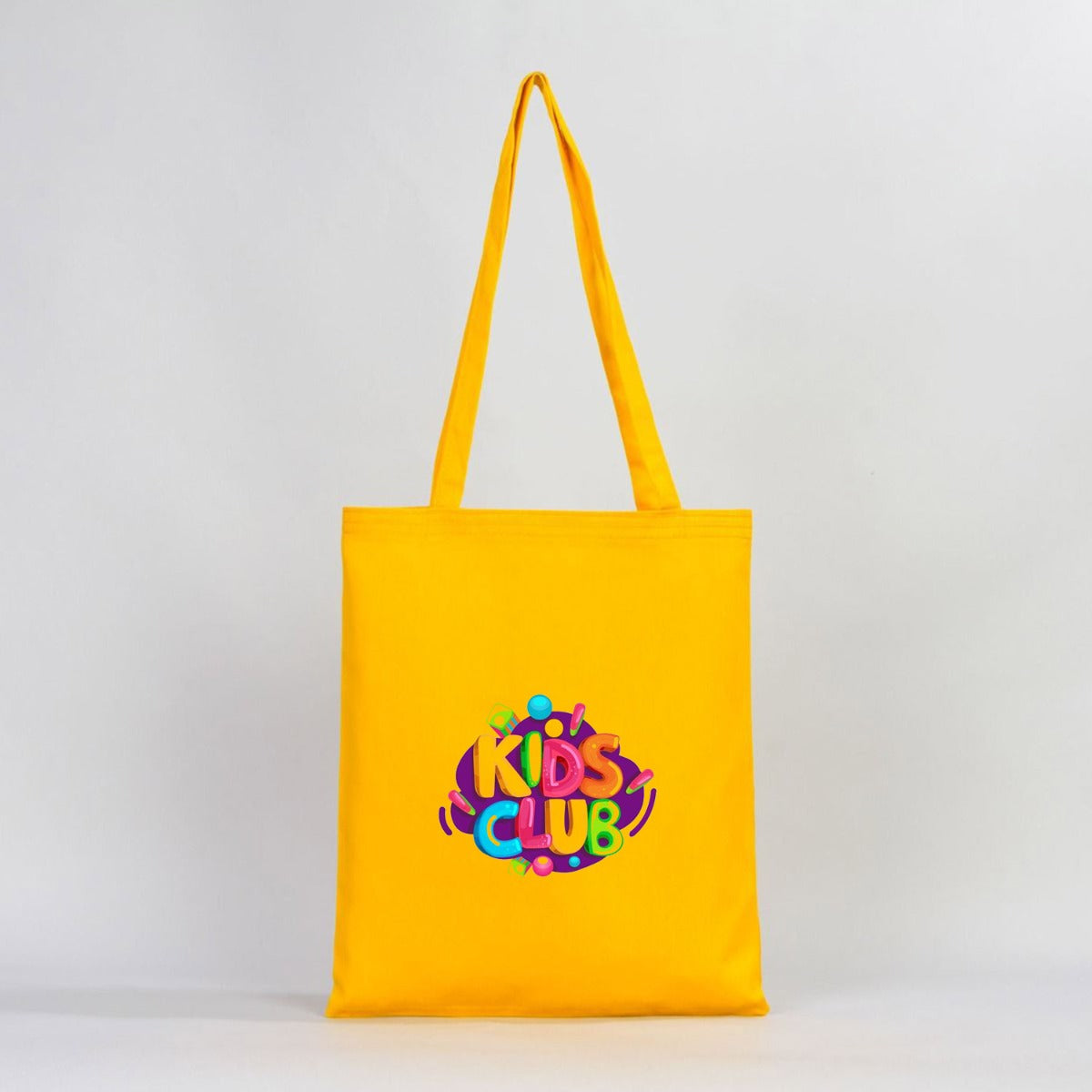 Gabardine Cotton Bag 14" W x 16" H (35 cm x 40 cm) - Yellow (Customize)