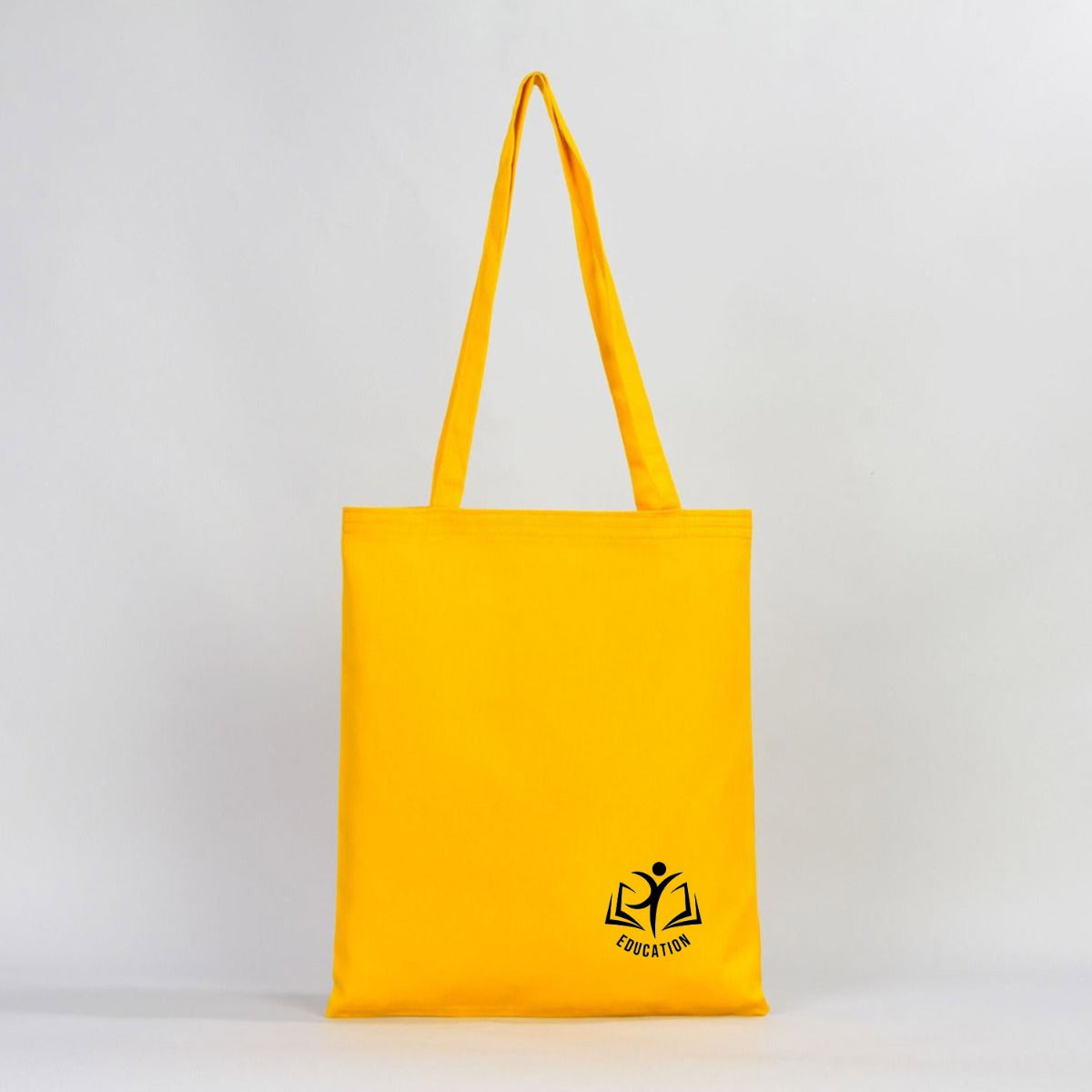 Gabardine Cotton Bag 14" W x 16" H (35 cm x 40 cm) - Yellow (Customize)