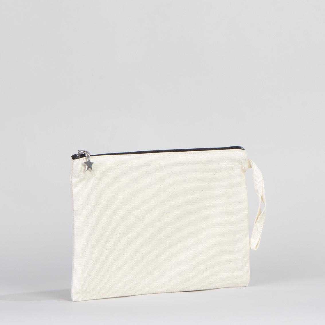 Clutch Canvas Lined Bag - 10"W x 7"H (25cm x 18 cm)