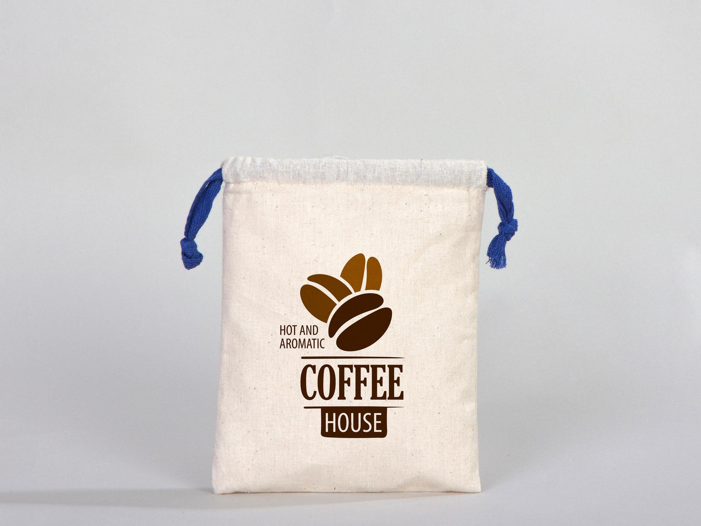 Muslin Drawsting Bags - 6"W x 8"H (15 cm x 20 cm) - Navy blue Great For Packing And Wrapping - Organic Cotton Pouch Bag - Bridal shower Bag