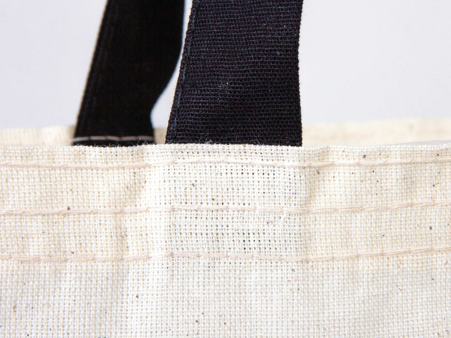 Custom Tote Bag with Stylish Black Handle - 16"W x 14"H (40 cm x 35 cm) - Promotions and Logo & Photo Printing - Personalized Logo Print Bags