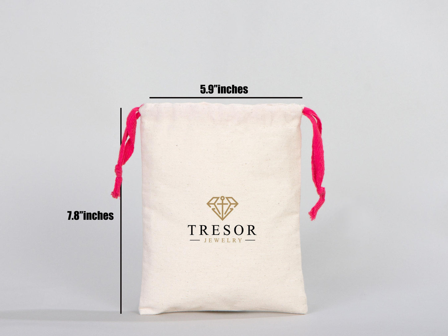 Pink Drawstring Cotton Bags 6"W x 8"H (15 cm x 20 cm), Great For Packing And Wrapping, Organic Cotton Pouch Bag, Bridal shower Bag, Custom Bag
