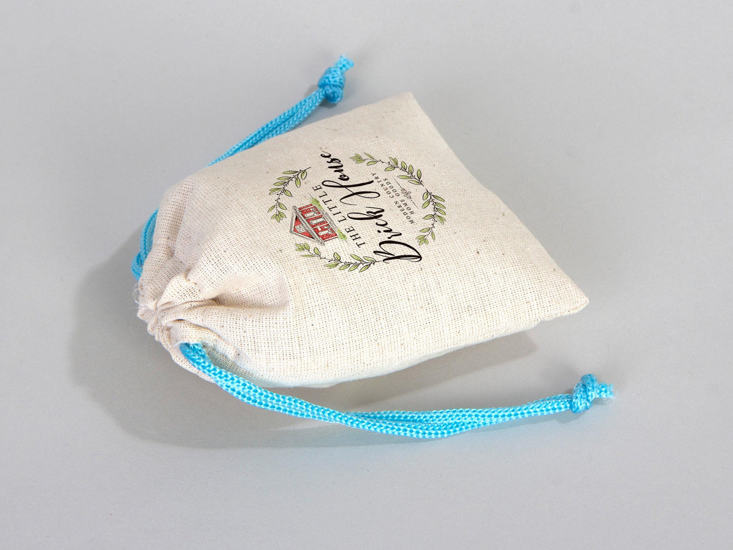 Turquoise Drawstring Custom Cotton Pouch 4"W x 5"H (10 cm x 13 cm), Great For Packing And Wrapping, Cotton Pouch Bag, Bridal shower Bag, Favor Bags Pouches
