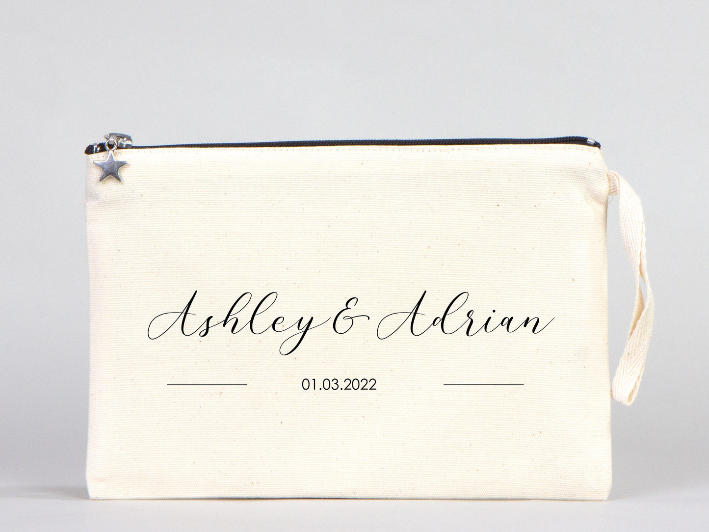 Wedding clutch bag - 10"W x 7"H (25 cm x 18 cm) Custom Cotton Clutch Bags - Wedding cotton clutch gift - Clutch Wedding Eco friendly Clutch bag