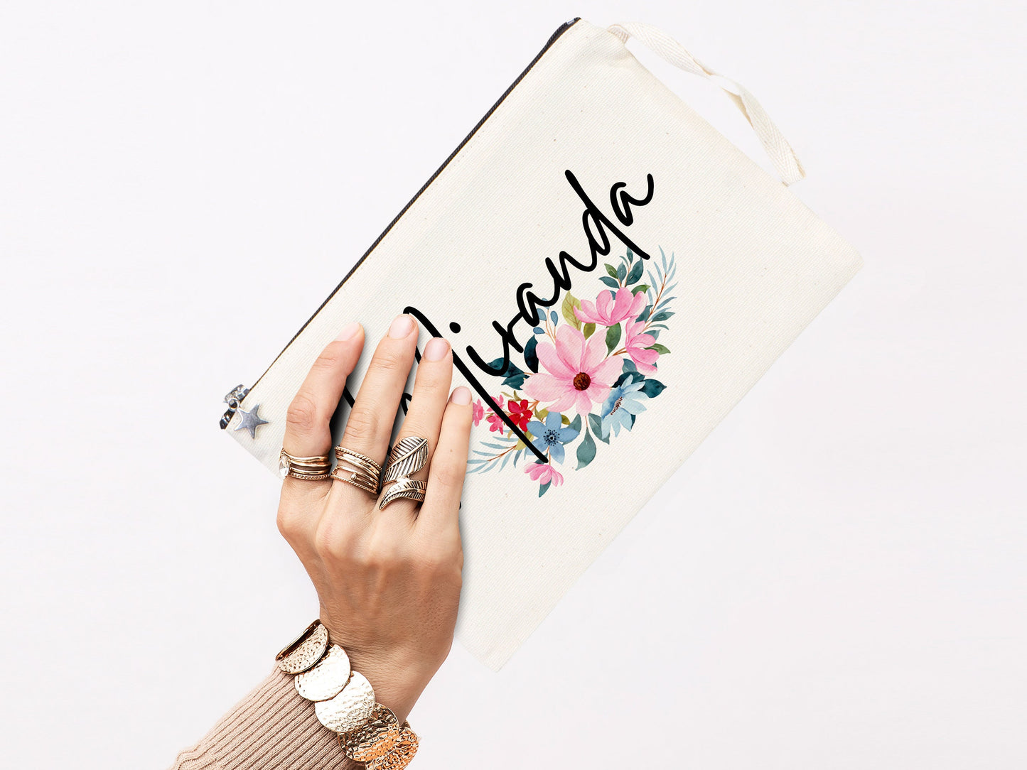 Wedding clutch bag - 10"W x 7"H (25 cm x 18 cm) Custom Cotton Clutch Bag - Wedding cotton clutch gift - Clutch Wedding Eco friendly Clutch bag