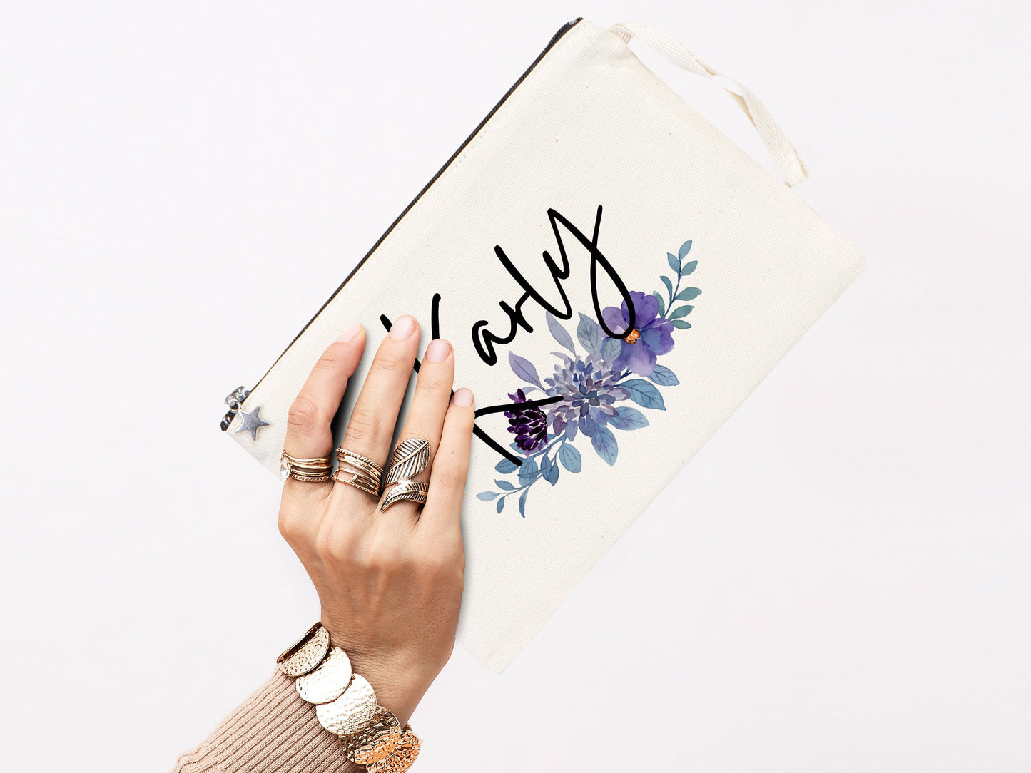 Wedding clutch bag - 10"W x 7"H (25 cm x 18 cm) Custom Cotton Clutch Bag - Wedding cotton clutch gift - Clutch Wedding Eco friendly Clutch bag