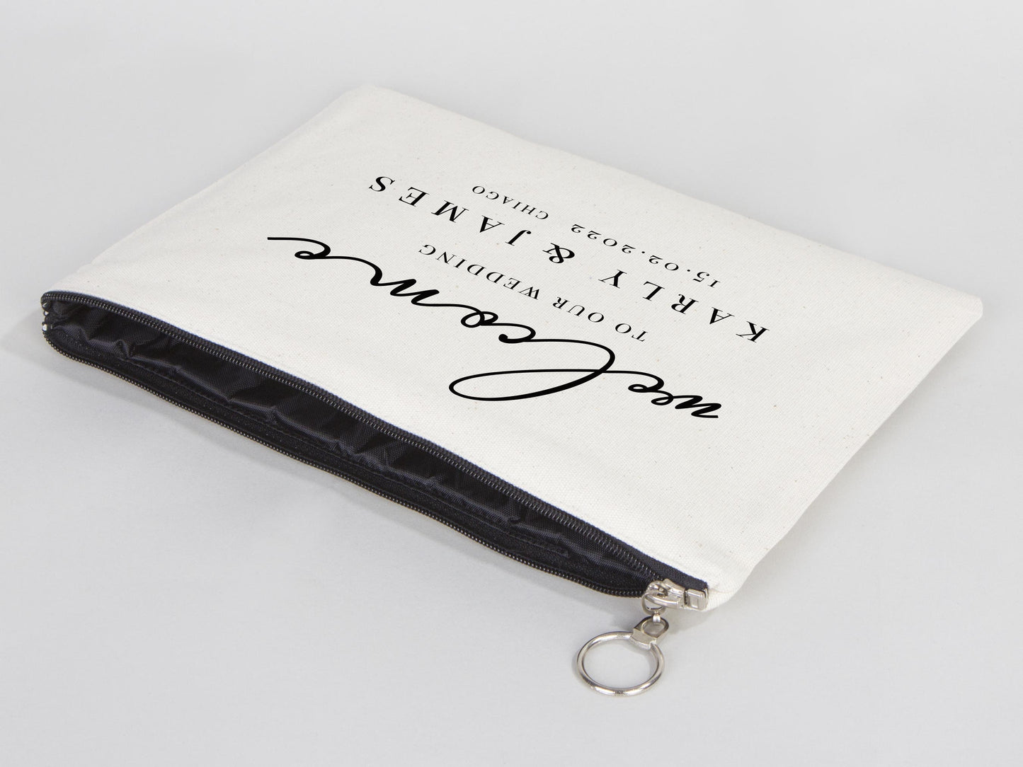Large Clutch Bag For Wedding Gift - 8"W x 12"H (20 cm x 30 cm) Custom Cotton Big Clutch Bag - Wedding cotton clutch gift - Clutch Wedding Clutch Bag