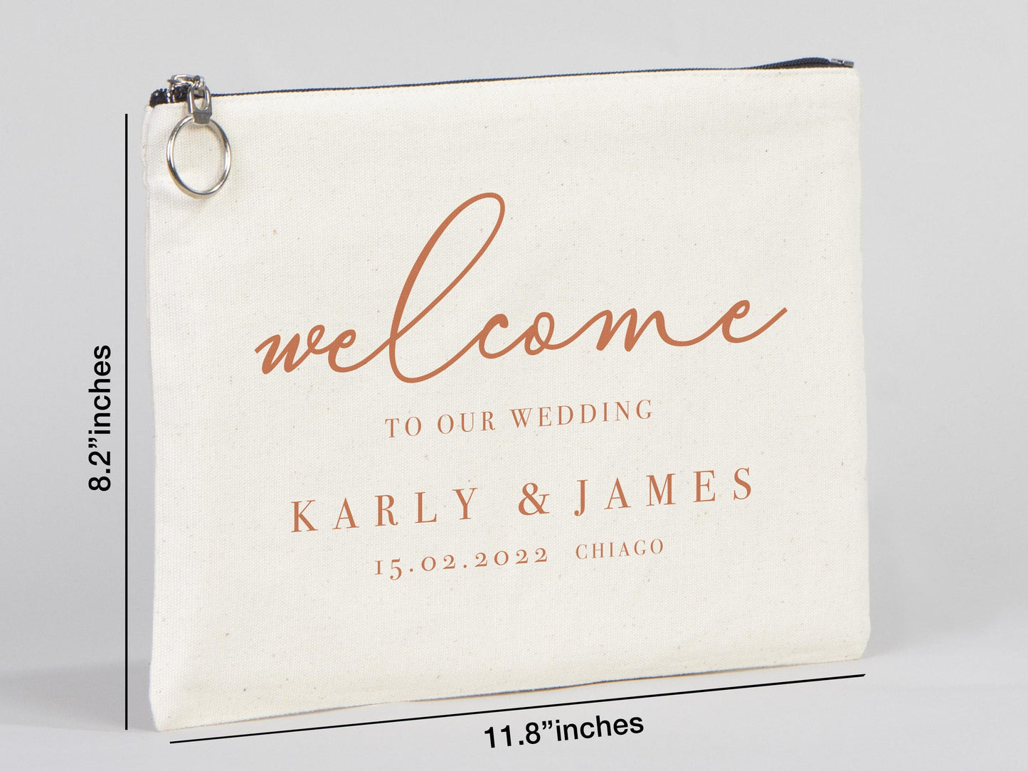 Large Clutch Bag For Wedding Gift - 8"W x 12"H (20 cm x 30 cm) Custom Cotton Big Clutch Bag - Wedding cotton clutch gift - Clutch Wedding Clutch Bag
