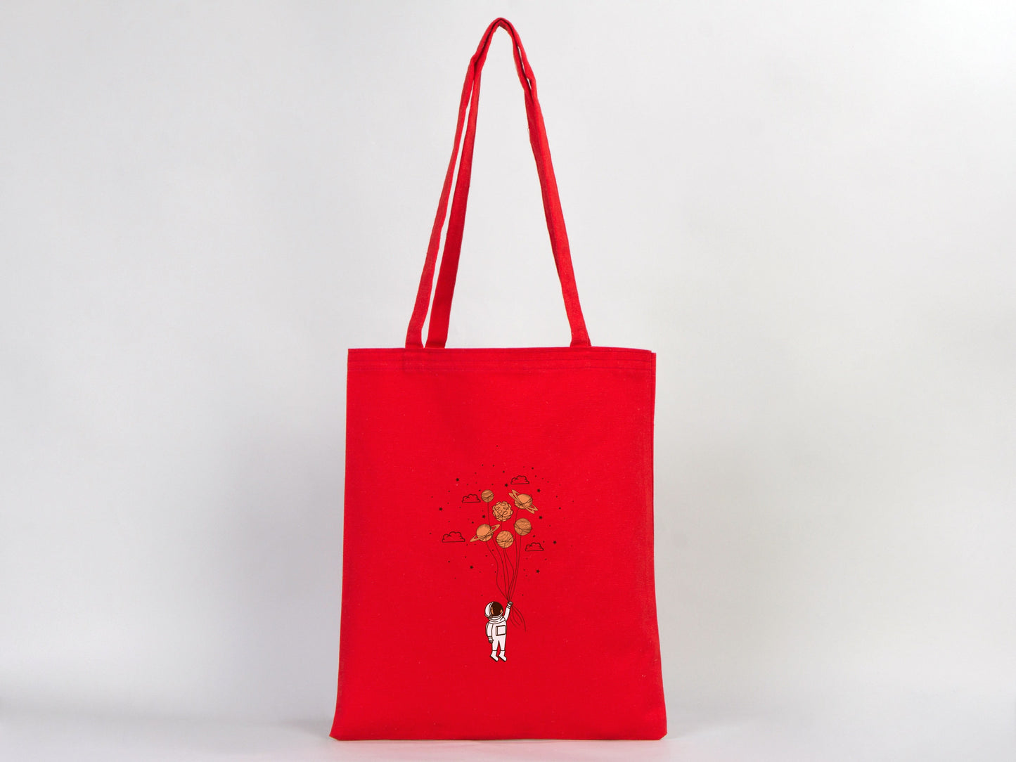 Red Canvas Tote Bag, Custom Cotton Bags, 14"W x 16"H (36 cm x 41 cm), Personalized Cloth Bags, Favour bags, Promotional, Gift, Canvas Fabric Bags