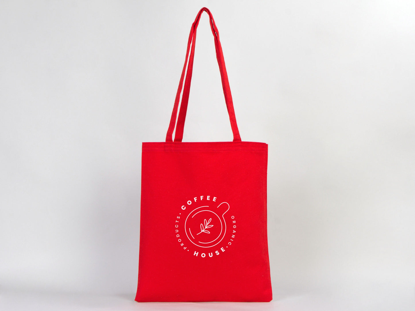 Red Canvas Tote Bag, Custom Cotton Bags, 14"W x 16"H (36 cm x 41 cm), Personalized Cloth Bags, Favour bags, Promotional, Gift, Canvas Fabric Bags