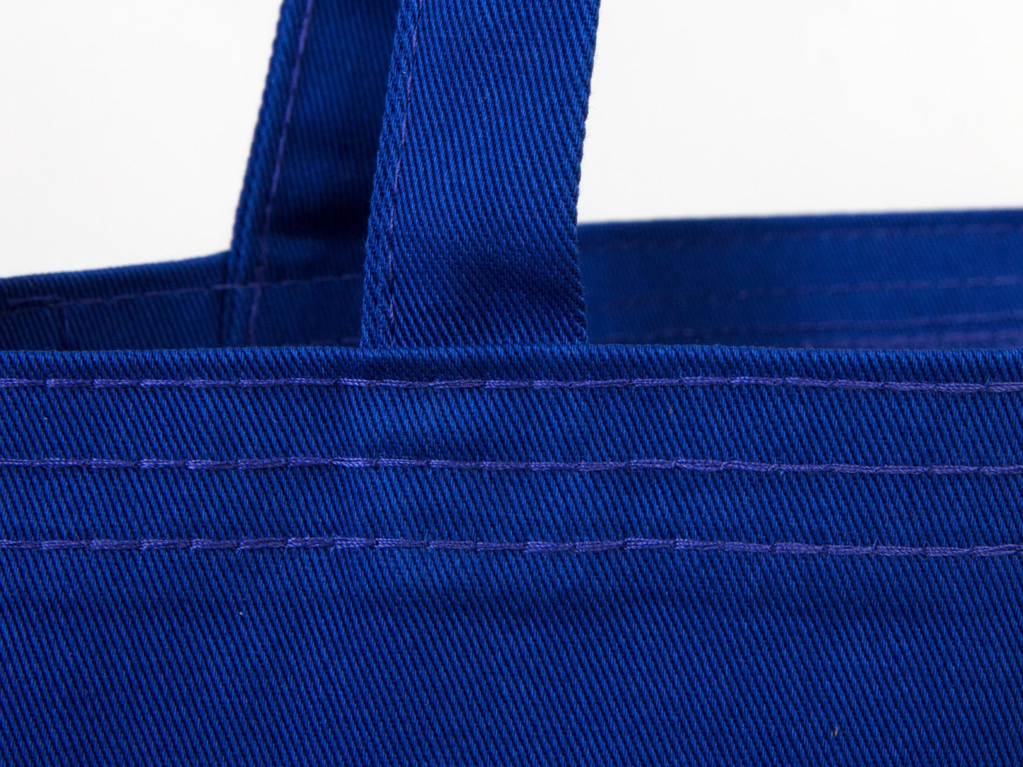 Blue Tote Bags - 14"W x 16"H (35 cm x 40 cm) Organic Cotton Cloth Bags - Colorful Cotton Bag