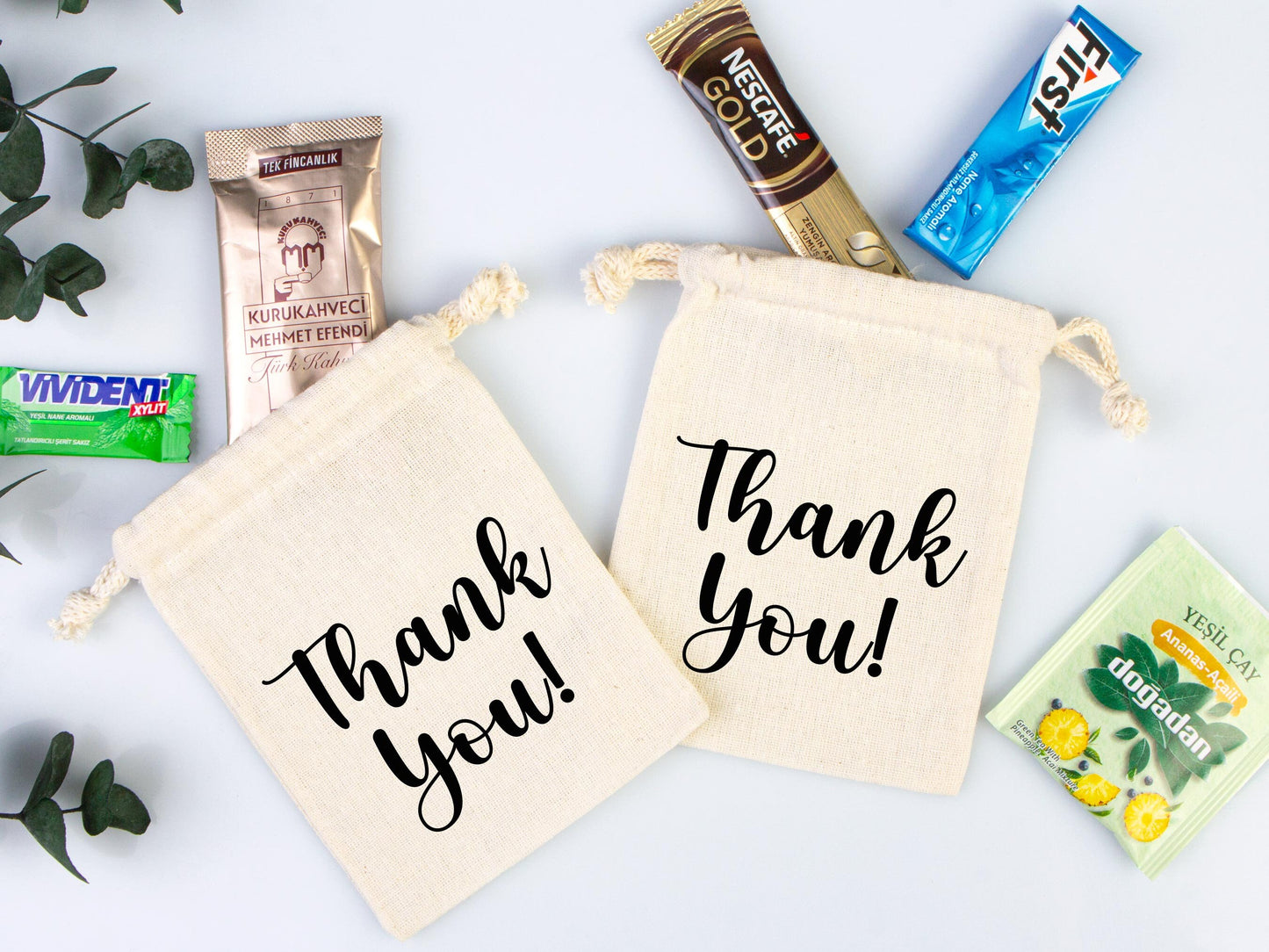 Personalized Kit Thank You Bag - Wedding & Bachelorette Party Bags - Thanks Pouch Bag - Bachelorette Party Bags